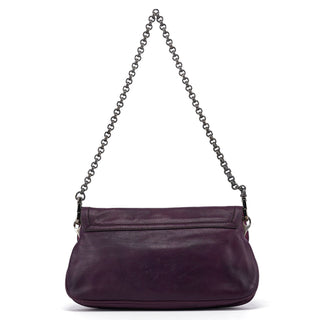 Prada BR2661 Purple Calf Mirror Shoulder Bag