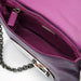 Prada BR2661 Purple Calf Mirror Shoulder Bag