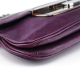 Prada BR2661 Purple Calf Mirror Shoulder Bag