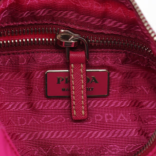Prada BR2741 Pink Tessuto Mini Hobo Bag