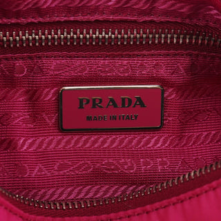 Prada BR2741 Pink Tessuto Mini Hobo Bag