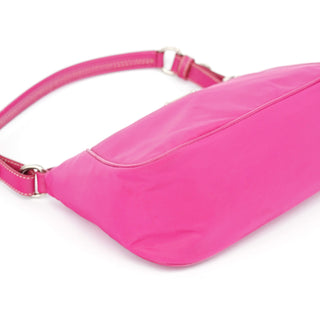 Prada BR2741 Pink Tessuto Mini Hobo Bag