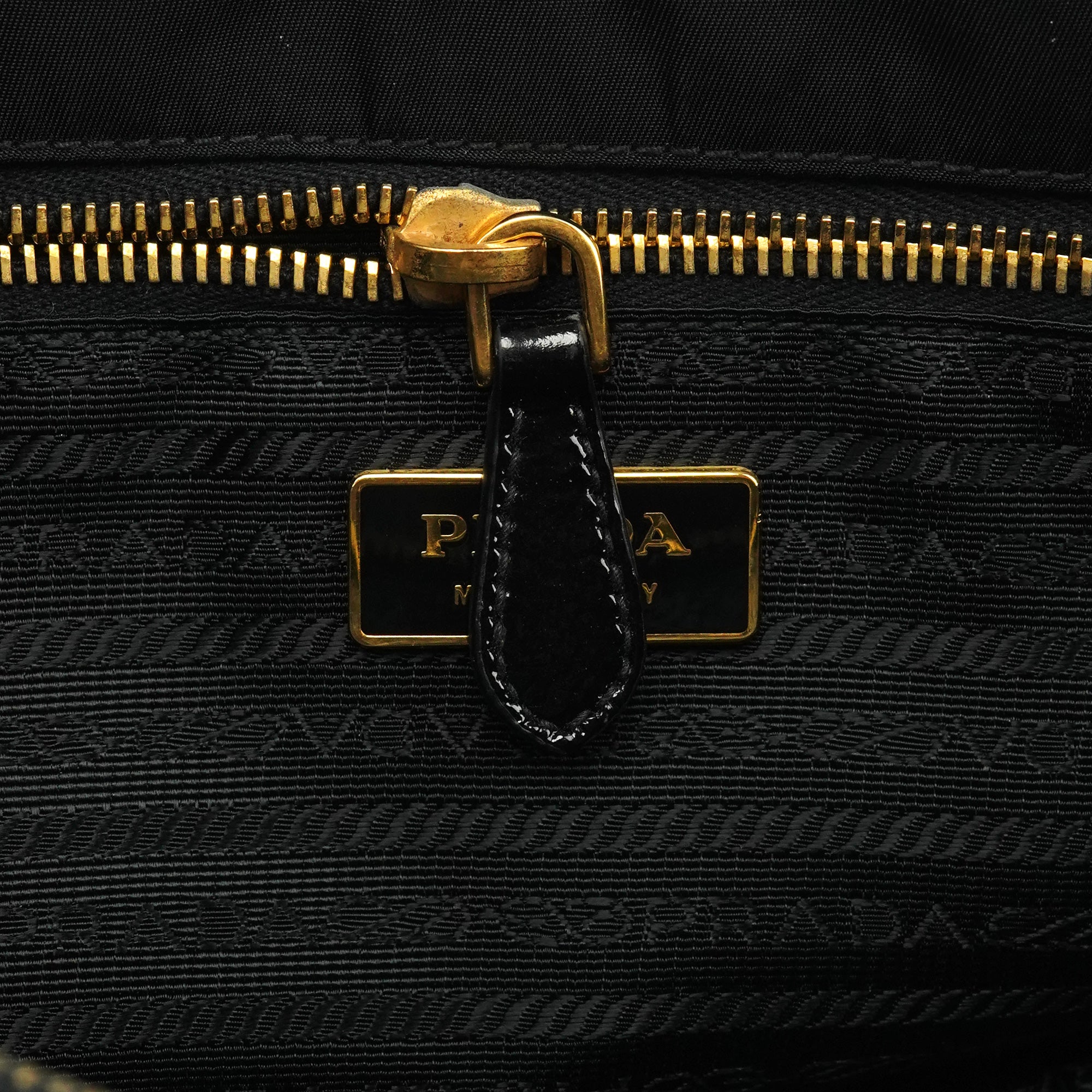 Prada BR3855 Black Tessuto City Nylon Tote Bag