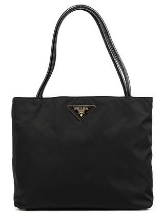 Prada BR3855 Black Tessuto City Nylon Tote Bag