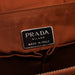 Prada Bronze Patent Leather Hobo Shoulder Bag