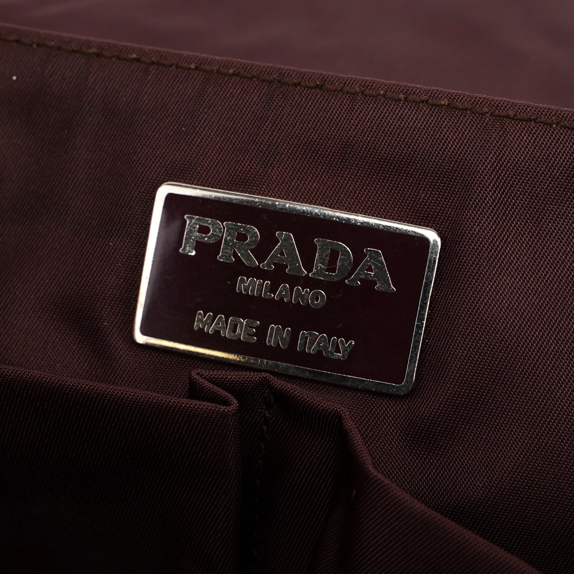 Prada Bronze Spazzolato Shoulder Bag