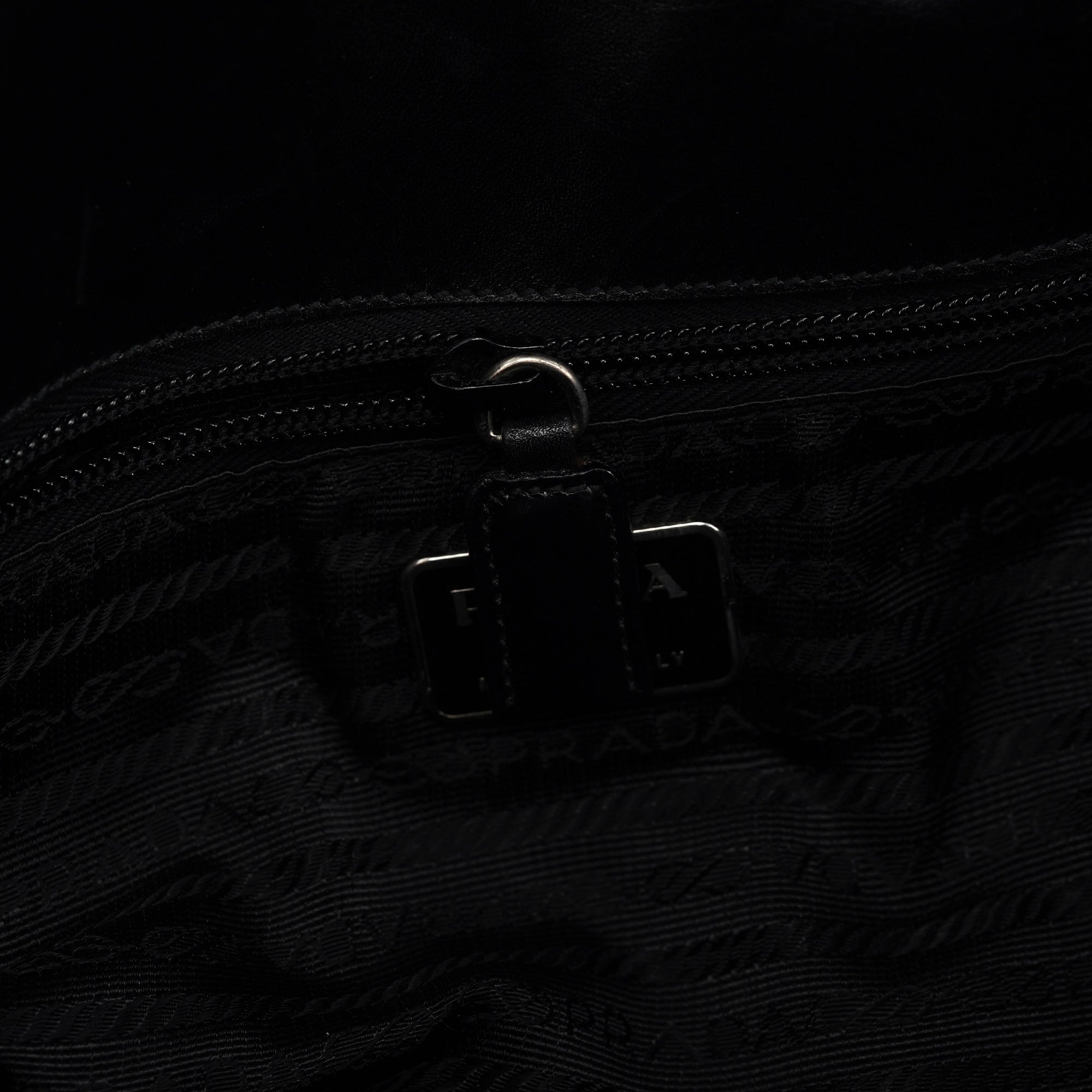 Prada Brown Calfskin Buckle Shoulder Bag