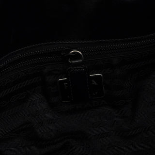 Prada Brown Calfskin Buckle Shoulder Bag