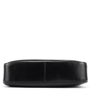 Prada Brown Calfskin Buckle Shoulder Bag