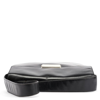 Prada Brown Calfskin Buckle Shoulder Bag