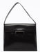 Prada Brown Calfskin Buckle Shoulder Bag