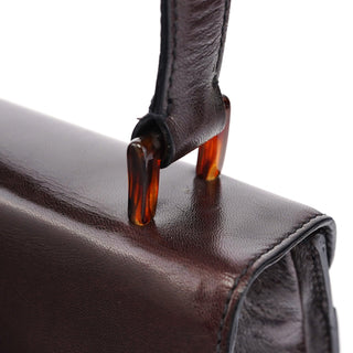 Prada Brown Calfskin Madras Handbag