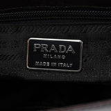 Prada Brown Calfskin Madras Handbag