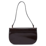 Prada Brown Calfskin Madras Shoulder Bag