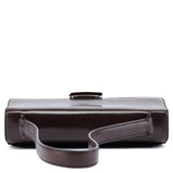 Prada Brown Calfskin Madras Shoulder Bag