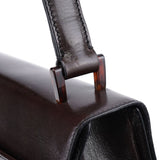 Prada Brown Calfskin Madras Shoulder Bag