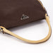 Prada Brown Canvas Ostrich Chic Bag