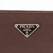 Prada Brown Canvas Ostrich Chic Bag