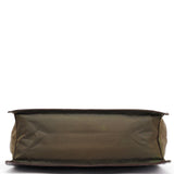 Prada Brown Croc Embossed Leather Keylock Bag