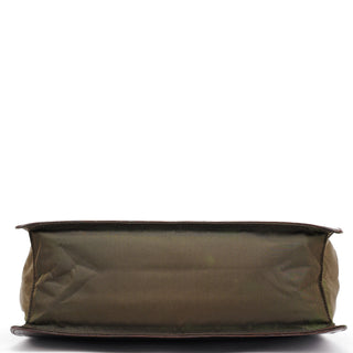 Prada Brown Croc Embossed Leather Keylock Bag