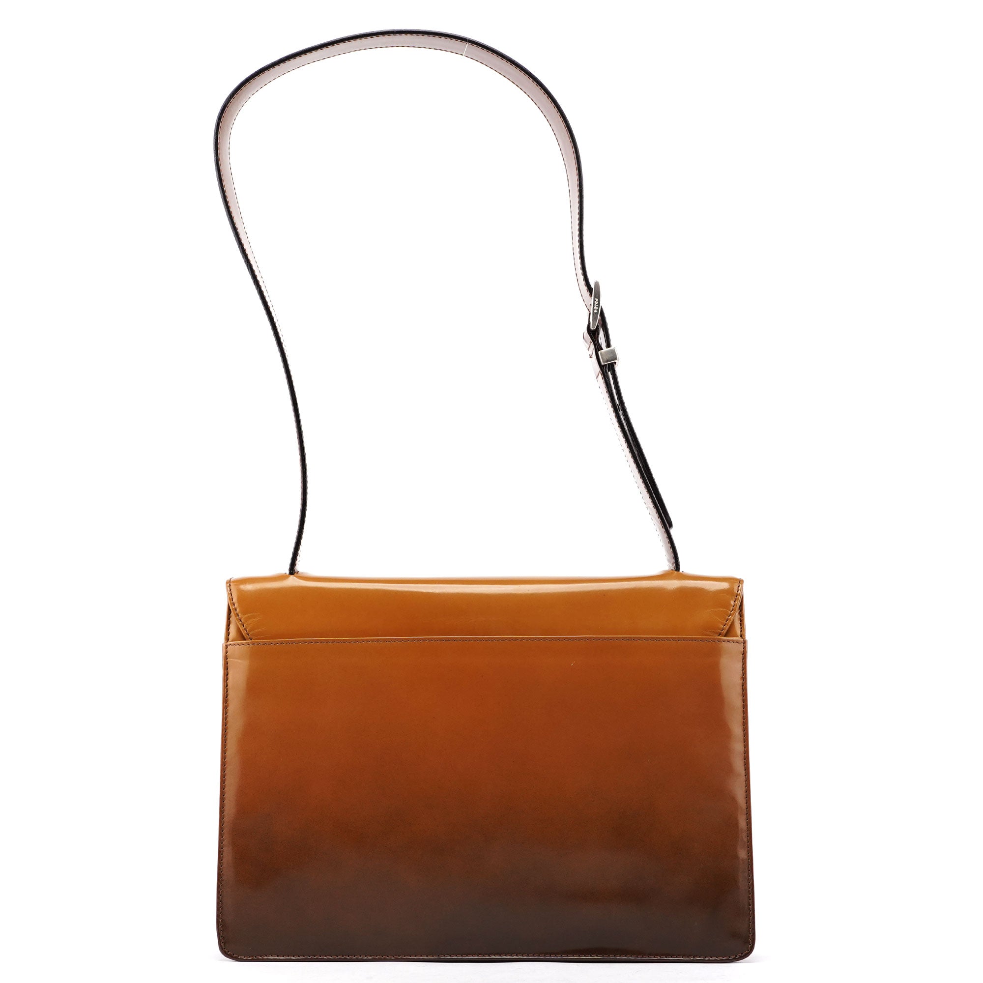 Prada Brown Gradient Spazzolato Shoulder Bag