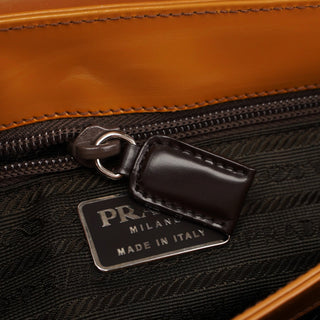 Prada Brown Gradient Spazzolato Shoulder Bag