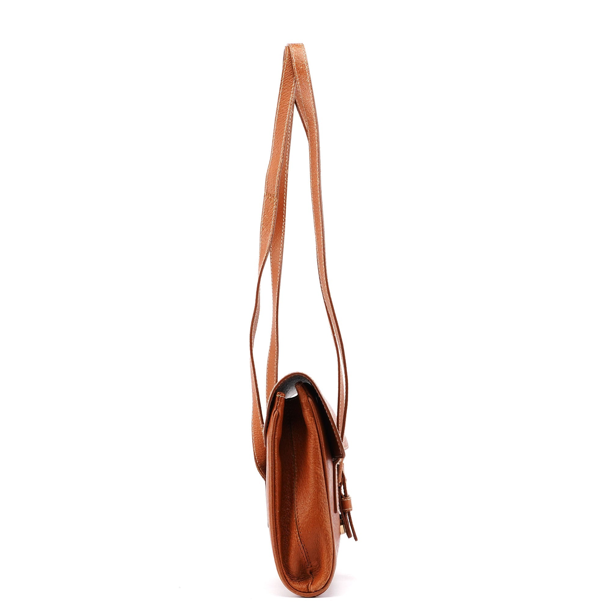 Prada Sac cabas à boucle en cuir marron
