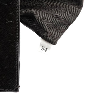 Prada Brown Leather Vitello Buckle Shoulder Bag