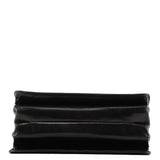 Prada Vitello Schultertasche mit Schnalle aus braunem Leder