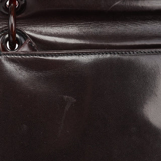 Prada Brown Madras Swing Chain Shoulder Bag