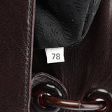 Prada Brown Madras Swing Chain Shoulder Bag