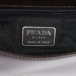 Prada Brown Madras Swing Chain Shoulder Bag