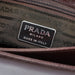 Prada Brown Madras Swing Chain Shoulder Bag