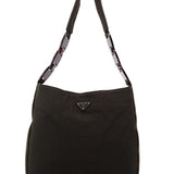 Prada Brown Mesh Plastic Chain Shoulder Bag