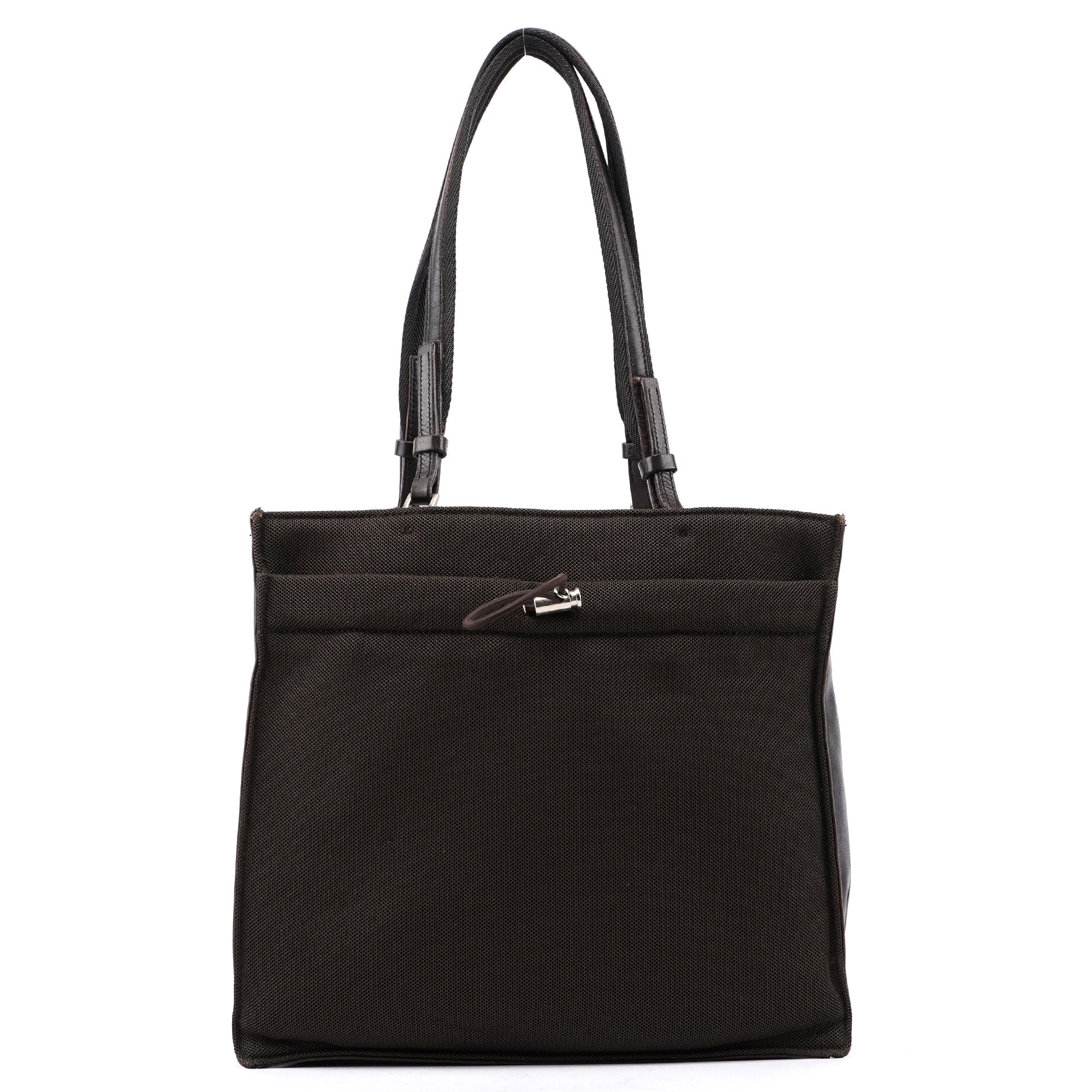 Prada Brown Mesh Sport Tote