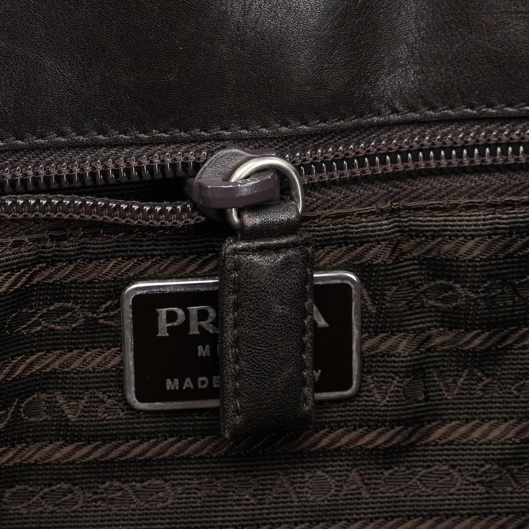 Prada Brown Mesh Sport Tote