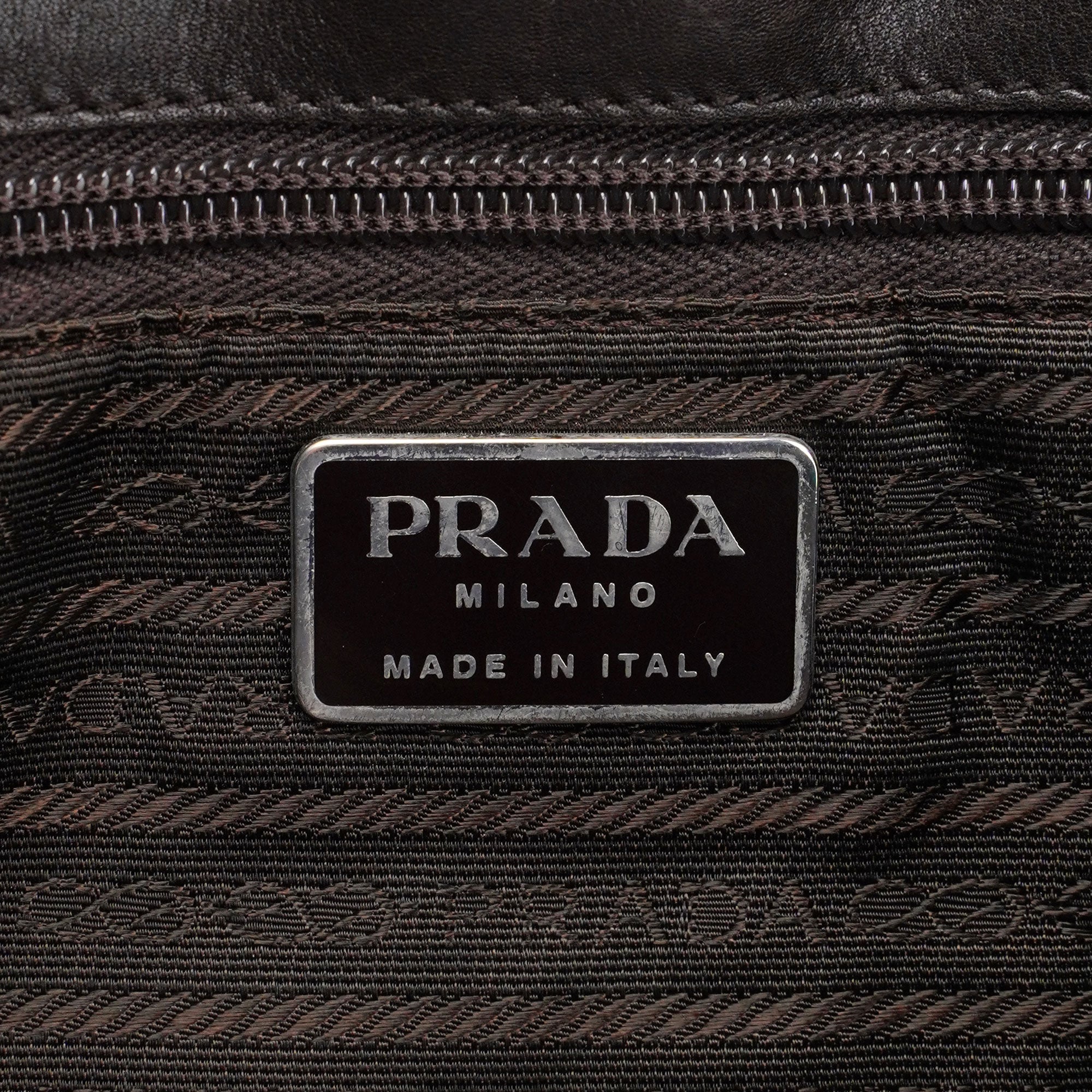 Prada Brown Mesh Sport Tote