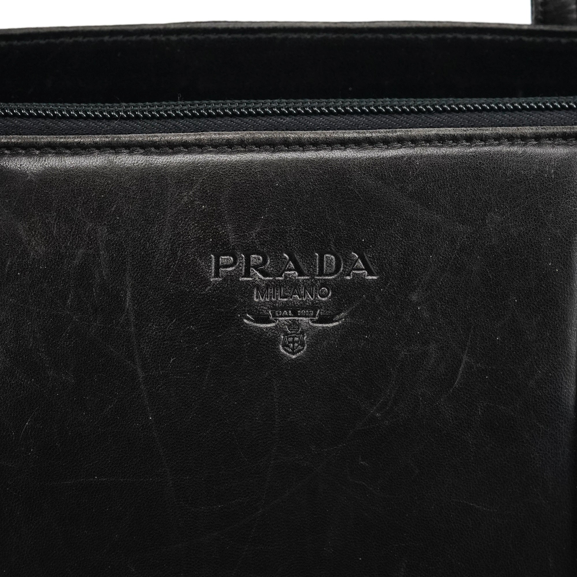 Prada Brown Nappa Leather Tote Bag