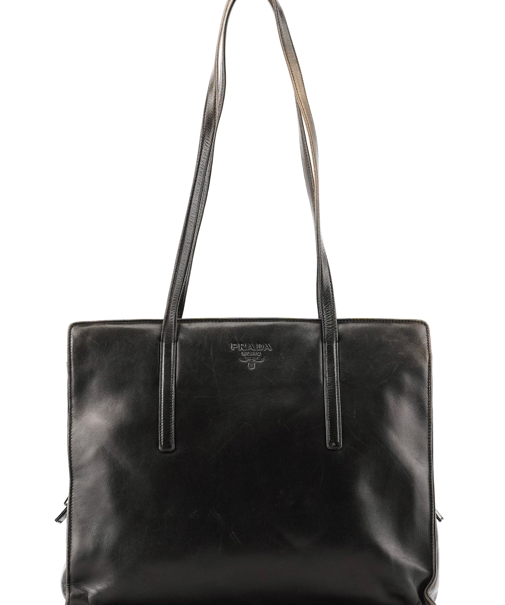 Prada Brown Nappa Leather Tote Bag
