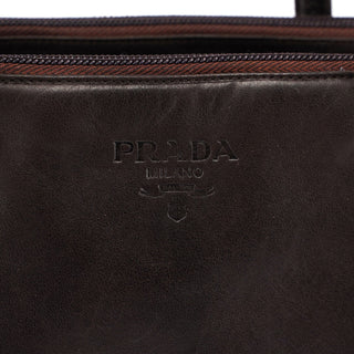 Prada Brown Nappa Tote Bag