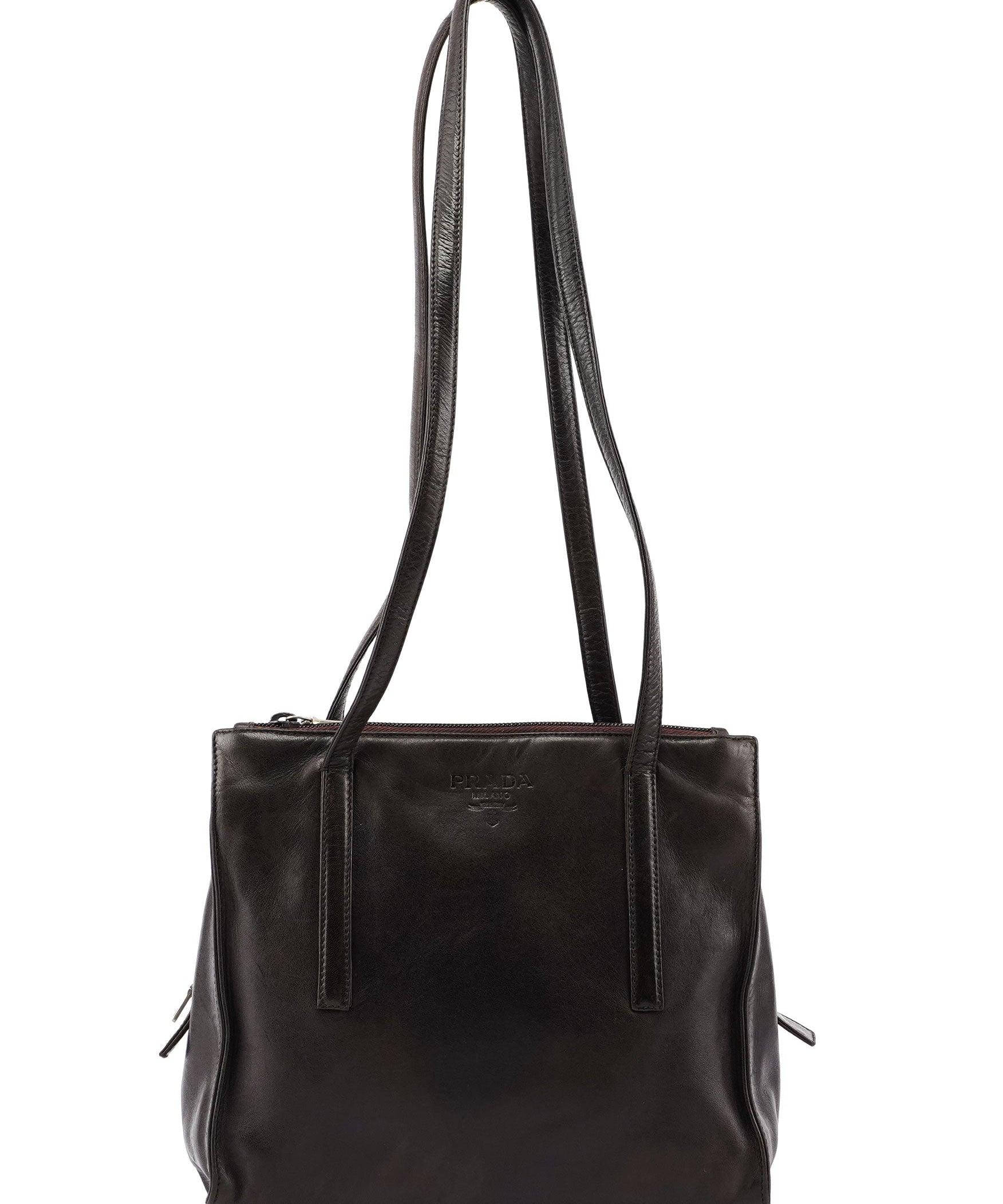 Prada Brown Nappa Tote Bag