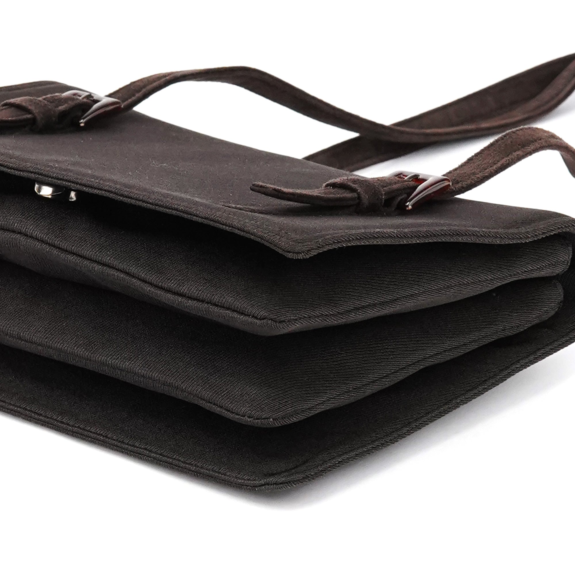 Prada Brown Nylon Mesh Suede Tote Bag