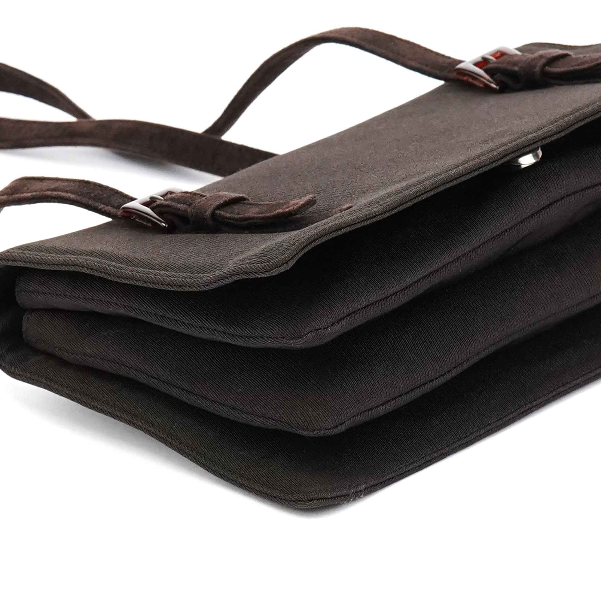 Prada Brown Nylon Mesh Suede Tote Bag