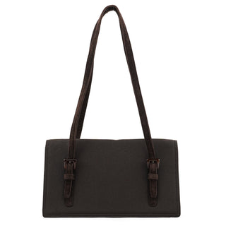 Prada Brown Nylon Mesh Suede Tote Bag