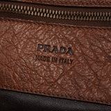 Prada Brown Ostrich Leather Tote