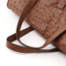 Prada Brown Ostrich Leather Tote