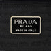 Prada Brown Patent Leather Mesh Shoulder Bag