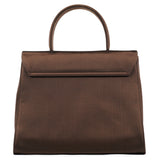 Prada Brown Raso Satin Top Handle Bag