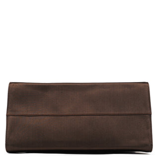 Prada Brown Raso Satin Top Handle Bag