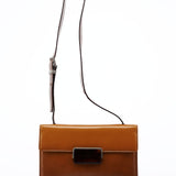 Prada Brown Spazzolato Buckle Shoulder Bag